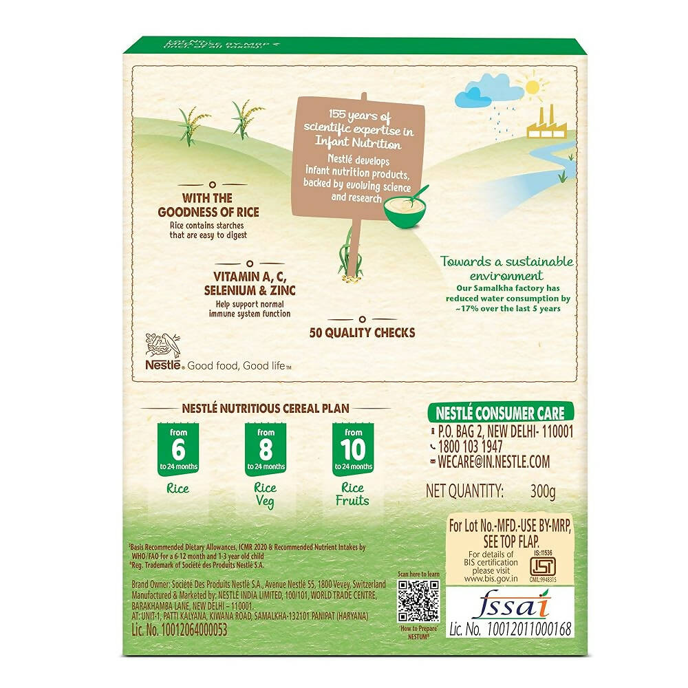 Nestle Nestum Baby Cereal - Rice Vegetables (8 Months-24 Months)