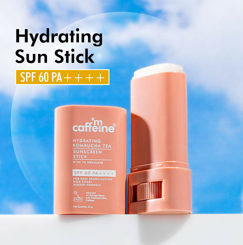 mCaffeine Hydrating Kombucha Tea Sunscreen Stick SPF 60 PA++++