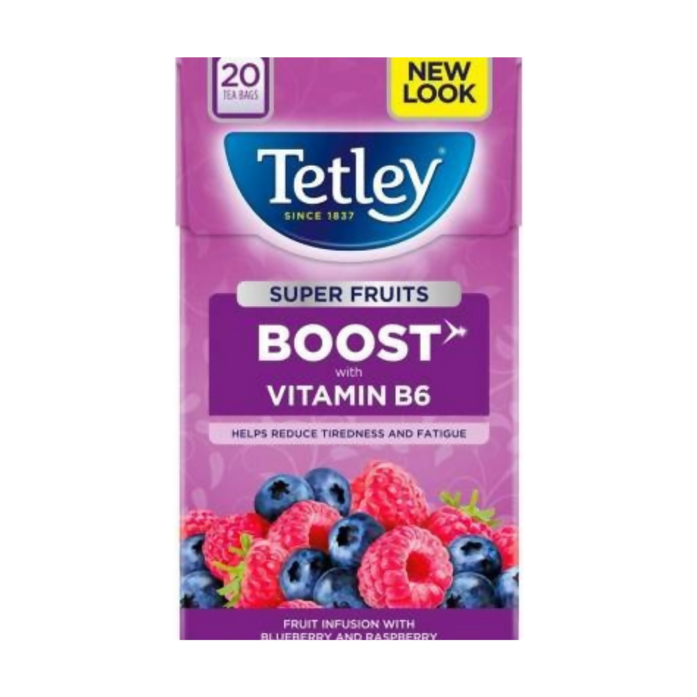 Tetley Raspberry Tea Tetley Super Fruits Boost With Blueberry & Raspberry Tea Bags – atirucart