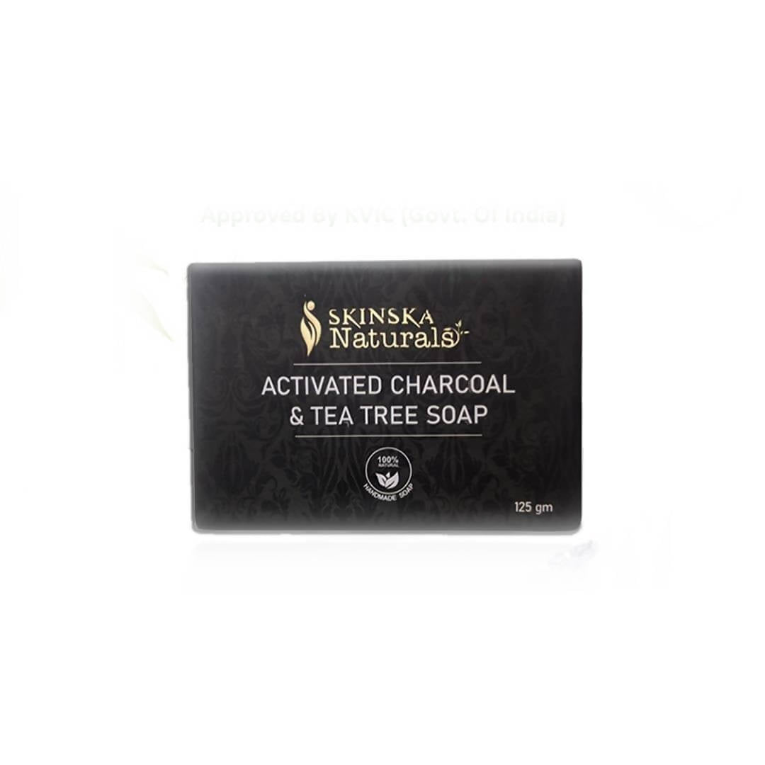 Skinska Natural Activated Charcoal & Tea Tree Soap
