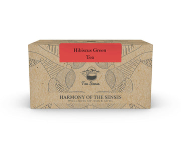 Tea Sense Hibiscus Green Tea Bags Box