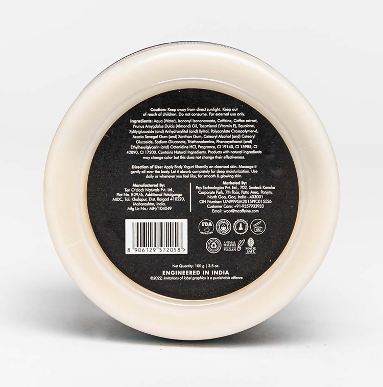 mCaffeine Coffee Body Yogurt with Almonds