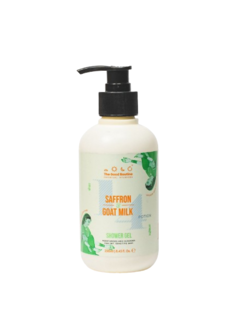 The Good Routine Goat Milk & Saffron Sulphate-Free Shower Gel