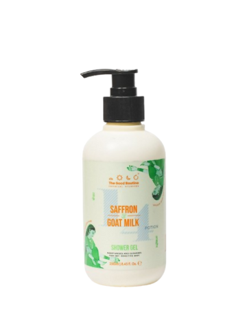 The Good Routine Goat Milk & Saffron Sulphate-Free Shower Gel