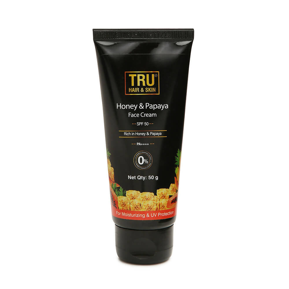 Tru Hair & Skin Honey & Papaya SPF 50 Face Cream