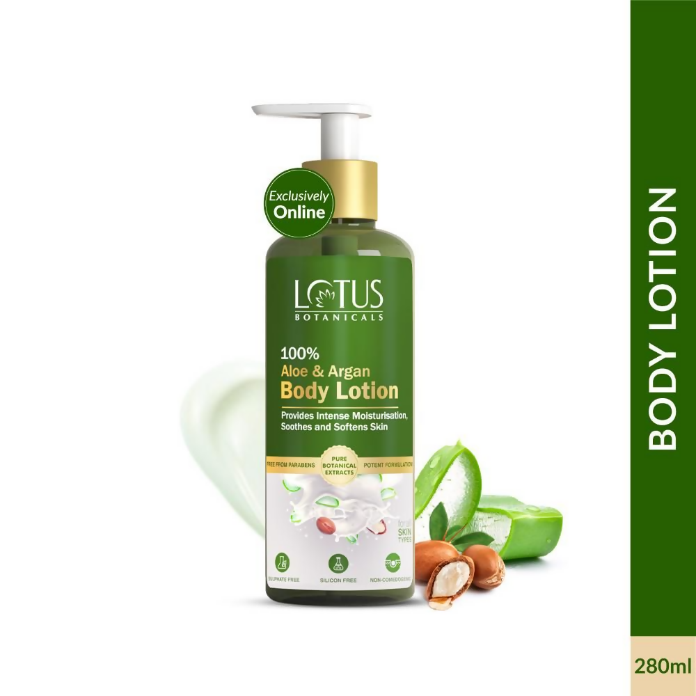 Lotus Botanicals 100% Aloe & Argan Body Lotion