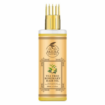 Skiura Nature Tea Tree Rosemary Hair Oil For Strong Healthy Hair And Dandruff Free