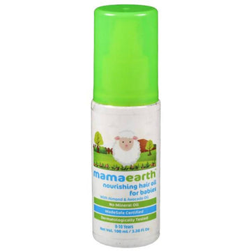 Mamaearth Nourishing Hair Oil For Babies For Repairs Dry Scalp & Stimulates New Hair Growth