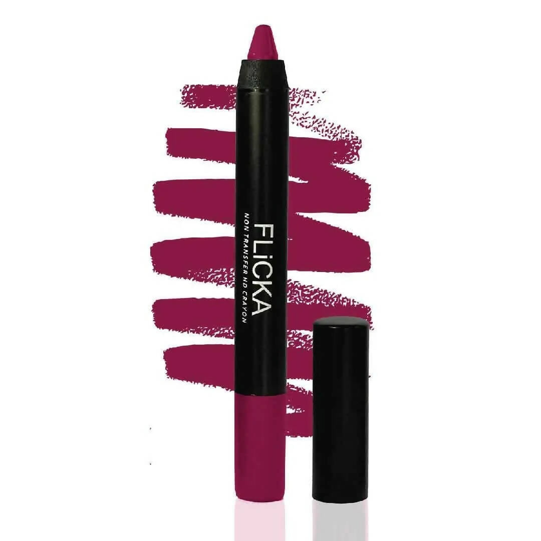 FLiCKA Lasting Lipsence Crayon Lipstick 07 I Am Single - Purple