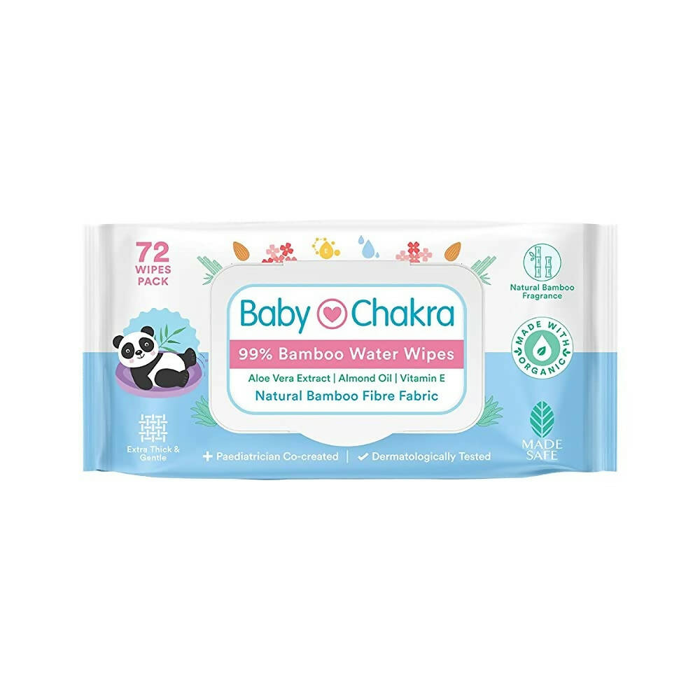 BabyChakra 99% Bamboo Water Soft Wipes