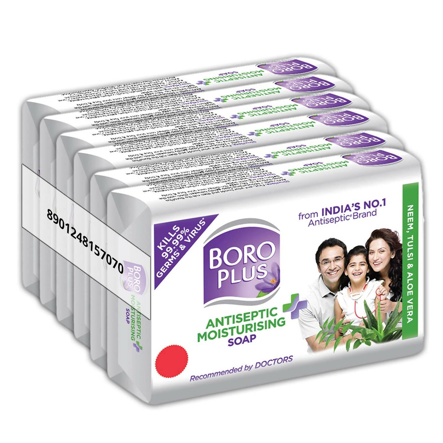 BoroPlus Antiseptic And Moisturising Bathing Soap With Aloe Vera, Neem And Tulsi