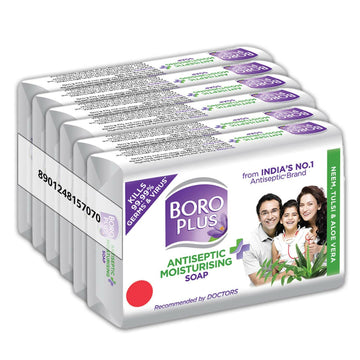 BoroPlus Antiseptic And Moisturising Bathing Soap With Aloe Vera, Neem And Tulsi
