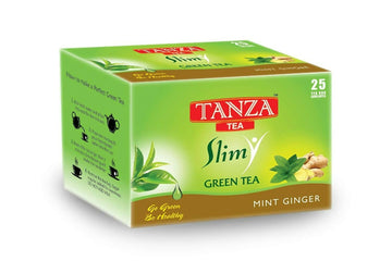 Tanza Tea Slim Green Tea Bags Mint Ginger