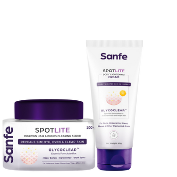 Sanfe 2 Steps Body Care Spotlite Kit For Dark & Tanned Neck