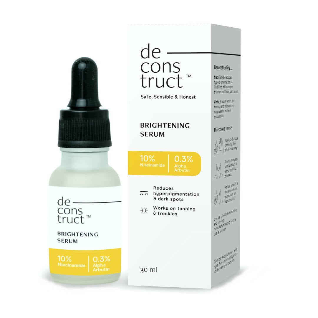 Deconstruct Brightening Serum  10% Niacinamide + 0.3% Alpha Arbutin Face Serum for Pigmentation & Dark Spots