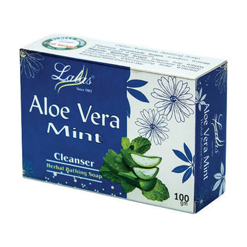 Lalas Aloe Vera Mint Herbal Bathing Soap