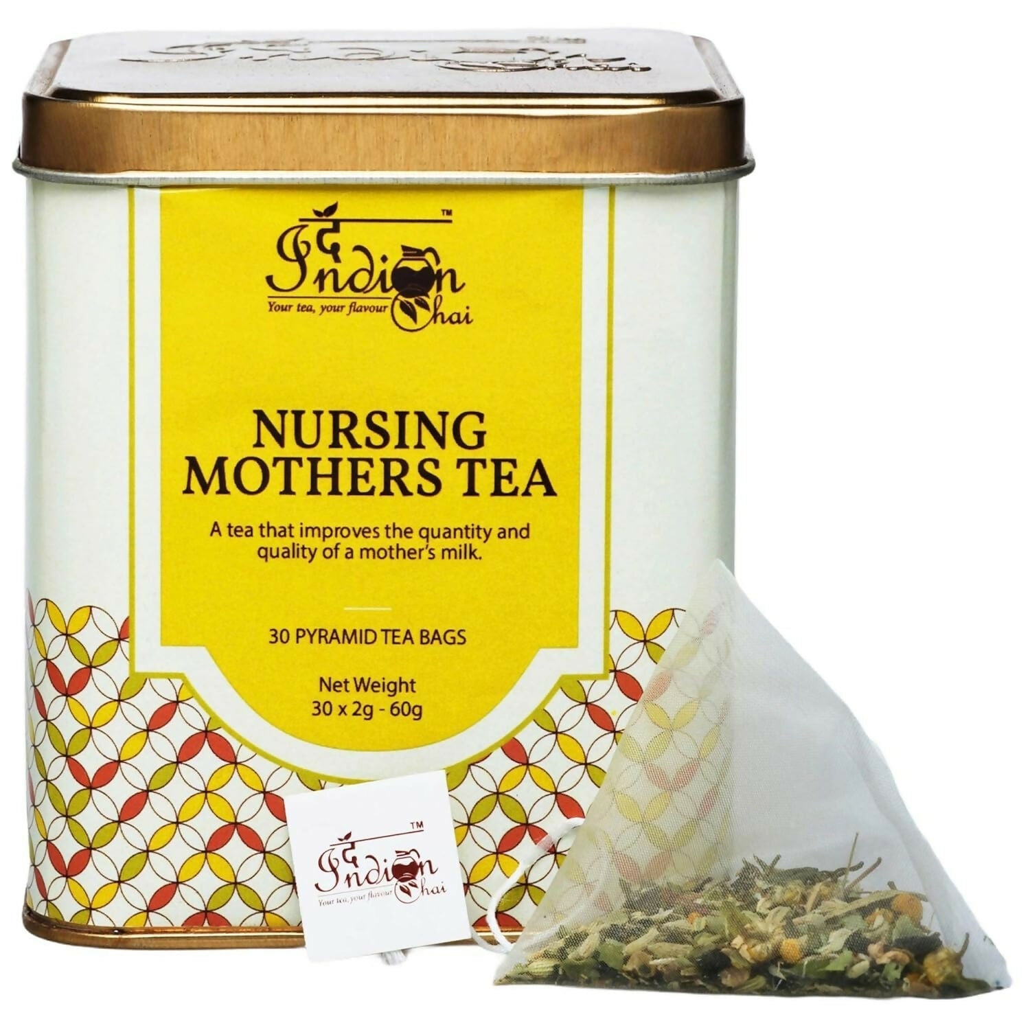 The Indian Chai – Nursing Mothers Tea 30 Pyramid Tea Bags