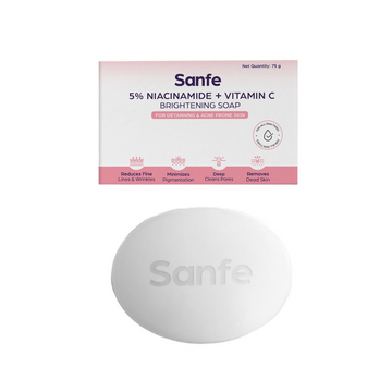 Sanfe 5% Niacinamide & Vitamin C Brightening Soap