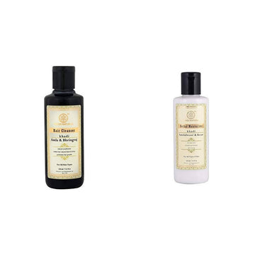 Khadi Natural Hair Cleanser And Herbal Moisturizer Combo