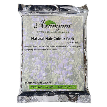 Aranyam Natural Colour and Nourish Hair Pack - Soft Black